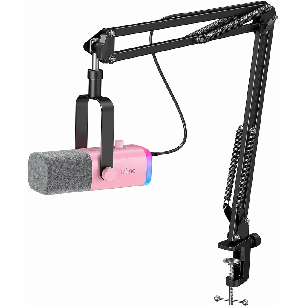 Fifine Ampligame AM8 RGB USB, XLR Dynamic Mic With Touch-mute Fifine Ampligame AM8 RGB USB, XLR Dynamic Mic With Touch-mute